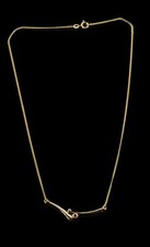 333/- 8kt Gelbgold Collier mit