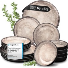 VIDA 18-teiliges Geschirrset Tafelservice 6 Personen Kombiservice 