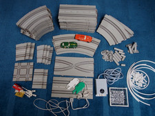 Stabo StaboCar Komplette Bahn mit vielen Schienen und zwei Fahrautos - Läuft !