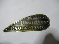 Nameplate Wendler body Porsche