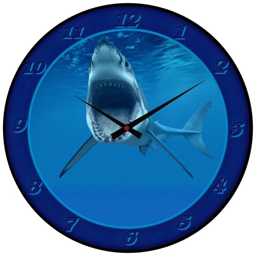 Mega wanduhr bissiger hai - bissiger, /