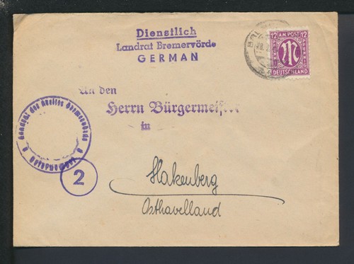 Bizone post zensur brief - am-post,
