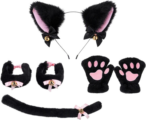 Katzenkostüm set teilig - set, 4-teilig