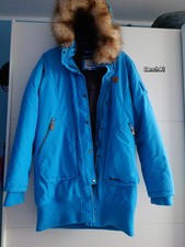 Damen Bench Wintermantel XL Blau mit Kapuze Parka Jacke