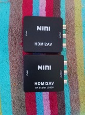 2HDMI auf AV Cinch Adapter Konverter HDMI CVBS Cinch  720p/1080p neu/unbenutzt 