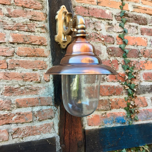 Lampe kupfer messing wandlampe - kupfer,