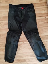 Dainese Pony 3 Gr. 52 Motorrad Lederhose Herren Schwarz NEUWERTIG