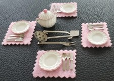 Bodo Hennig Speiseservice gedeckter Tisch Suppenterrine Puppenstube Puppenhaus 