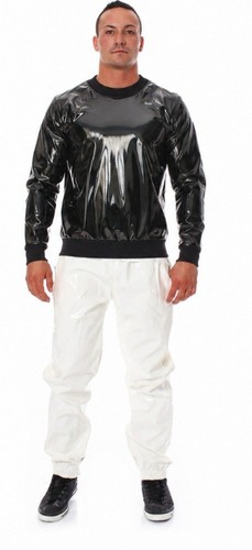 Herren lack pullover vinyl - lack,