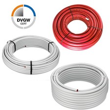 Mehrschichtverbundrohr Alu Verbundrohr MVR 16 20 26 DVGW unisoliert isoliert