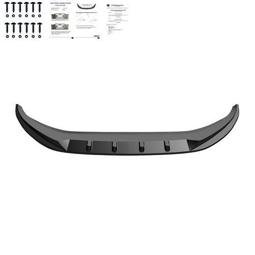 Frontlippe schwarz glanz - schwarz,