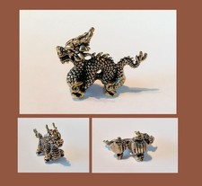 Messing Drache Figur massiv