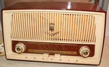 GRUNDIG MONO RÖHREN KÜCHEN RADIO Typ: 87von 1958