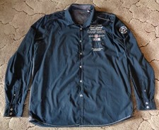 Camp David  Hemd mit Motiven langarm blau  Gr. XL