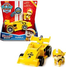 PAW Patrol Rubbles Race & Go Deluxe Basis Fahrzeug mit Figur Ready, Race, Rescue