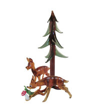 2 Rehe mit Baum Lauscha