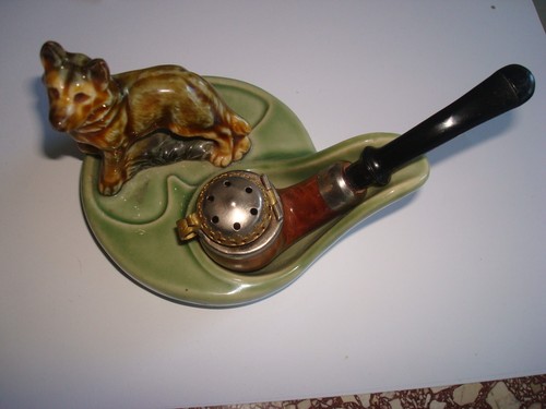 Pfeifenhalter antik mit - pfeifenhalter,,