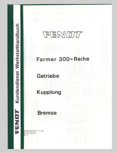 Fendt farmer 300 reihe - fendt,