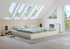 Niederflurbett metallfrei 200x200 Futon metallfreier Fichte unbehandelt