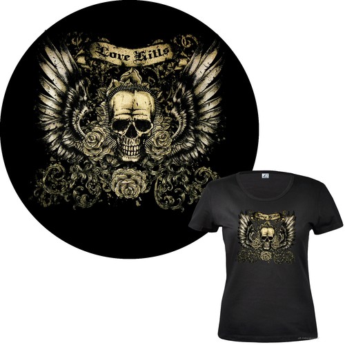 Skull shirt damen gothic - skull,