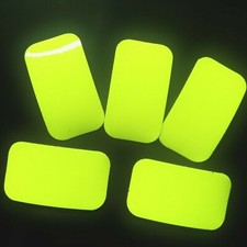 10 Neon Gelb floureszierend floureszent Tagleuchtend Fahrrad Fahrradaufkleber ec