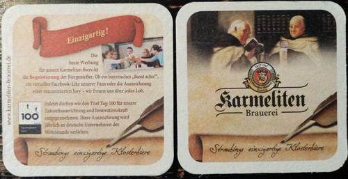 Bierdeckel karmeliten - bierdeckel,