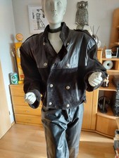 Ausgefallene Lederjacke Gr. XL