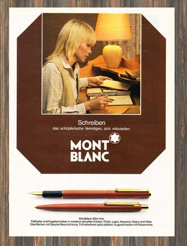 Montblanc slim line reklame - montblanc,