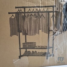 Kleiderstange Rollbar Kleiderständer Garderobe Mobil Metall Hängend