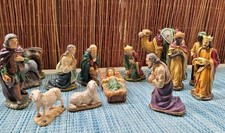 Krippenfiguren Alt Antik Gips