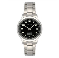 MARQUIS Herren Funkuhr Armbanduhr Edelstahlgehäuse, deutsches Funkwerk 6046-512