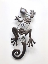 Metall Deko Gecko Eidechse