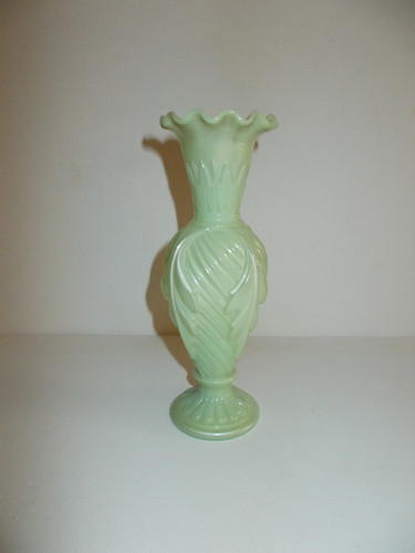 Vase opalglas milchglas grün - vase,