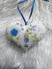 Sommerkinder,  Dekoherz, Stoffherz,  acufactum Herz Blumen Imelda und Katerle 