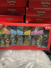 Pokemon TCG Prismatic Evolutions Costco Mini Tins 8er Pack - Neu & Sealed, US