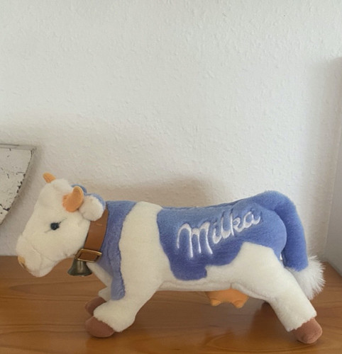 Milka kuh stofftier lila - kuh,