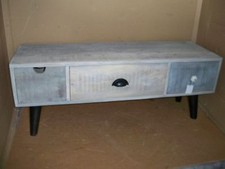 TV- Tisch  Lowboard-Komode   "Grey" Mango Massivholz Gutmann Factory