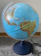 IDEND  RECOGLOBUS Beleuchteter Globus Weltkugel Dekoleuchte Tischglobus- Gr.80cm