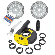 Gebraucht Absaughaube für Winkelschleifer + 2 x 180 mm Diamantschleiftopf PROFI