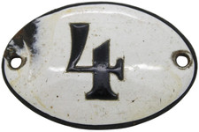 Kleines altes Emaille Schild -