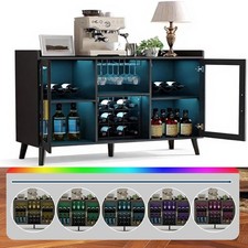Weinbar Schrank mit LED RGB