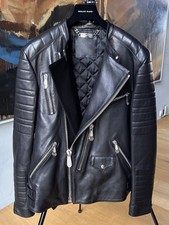 Philipp Plein, Bikerjacke, Neu, XL, Lammleder