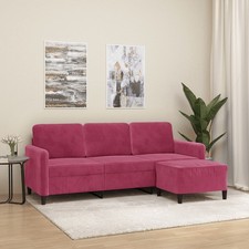 Sofa 3-Sitzer Hocker