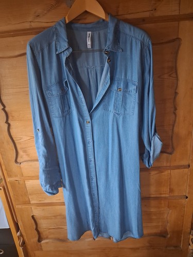 Jeanskleid jacke maxiblue - jacke,