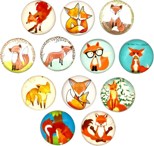 Stück fuchs magnete - 12,
