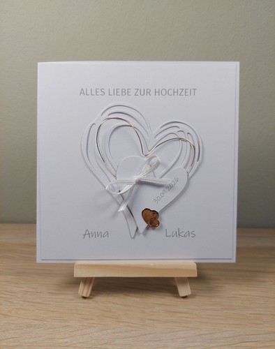 Glückwunschkarte zur hochzeit - zur,