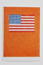 JASPER JOHNS: "Flag on Orange