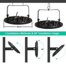 UFO LED Hallenbeleuchtung Deckenstrahler Werkstattleuchte Industrielampe Lamp DE