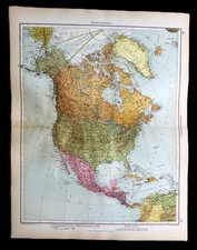 ANDREES HAND ATLAS MAP PLATE