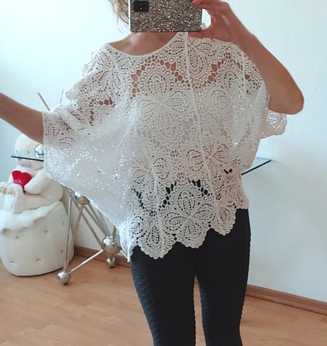 Oversize häkel tunika shirt - tunika,
